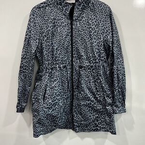 Motherhood Maternity Leopard Rain Jacket Large